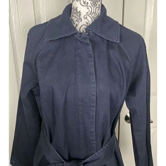 H By Halston Women’s‎ Blue Denim Trench Dress Size 8 - Picture 2 of 12